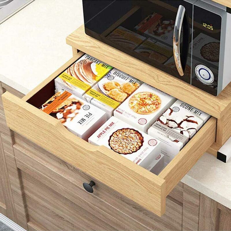 Hershii Scaffale da Cucina Mensole per Microonde e Forno da Cucina con