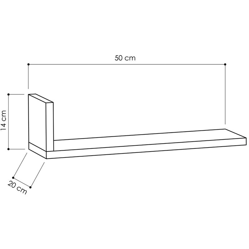 Set 3 Mensole Scaffale Forma L da Parete Tortora Salvaspazio Arredamento  Moderno