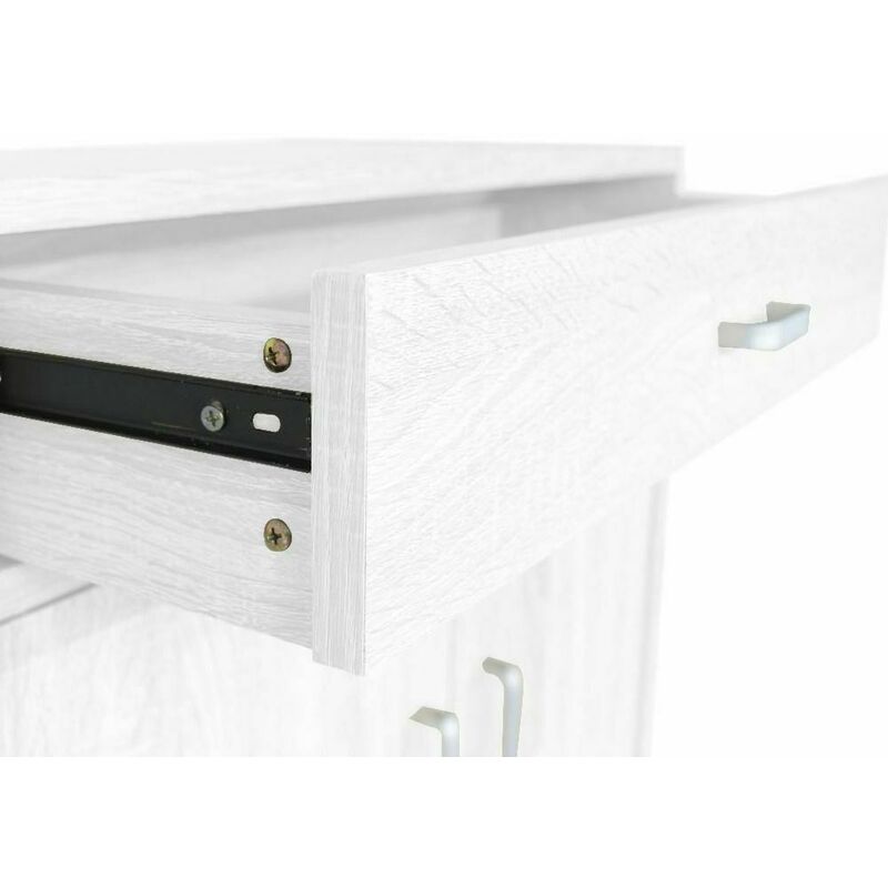 Mobile Armadio Scarpiera Casa 6 Ripiani Porta Scarpe Con 2 Ante Multiuso Olmo 85404144 - Foto 13