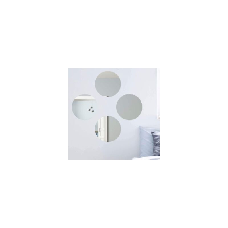 20 Specchi Rotondi In Acrilico - Adesivi, 10cm, Per Decorazioni Fai Da Te, Mosaici E Artigianato