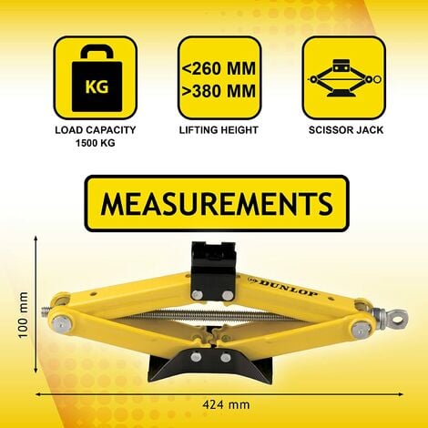 Sollevatore auto portatile - 1.500 kg