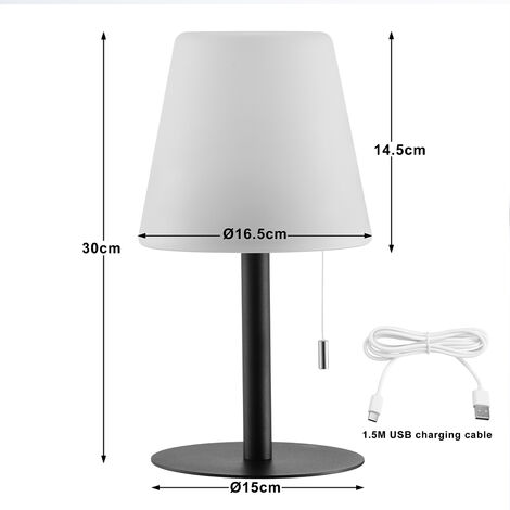 Lampada da tavolo senza fili LED in vari colori - Outlet Elettrico