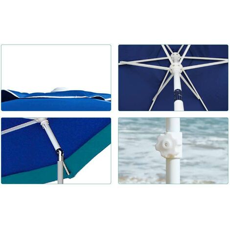 Ombrello Tenda Da Pesca Relaxdays - Inclinabile E Impermeabile Con Custodia - Foto 11