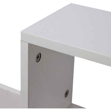 Appendiabiti Attaccapanni Parete Legno 9 Ganci Appendi Abiti cn Mensole Bianco