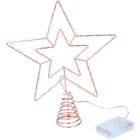 Puntale Proiettore LED Per Albero Di Natale Forma Stella Bianco - Foto 7