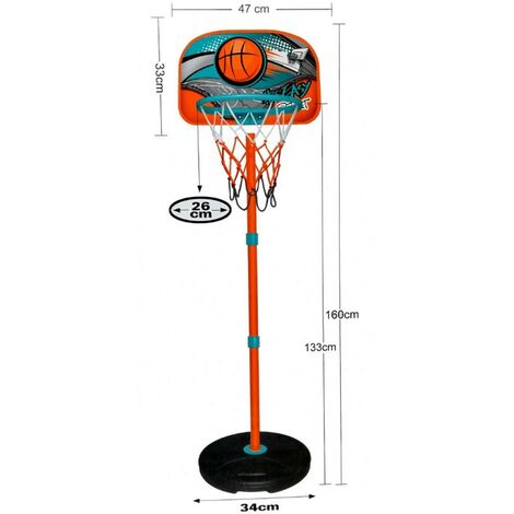 Basket Canestro Piantana Per Bambini Altezza Regolabile 230cm Base Riempibile 80457195