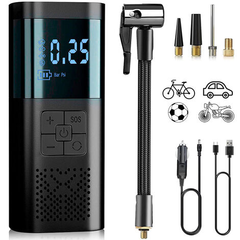 Mini Compressore Aria Portatile Wireless Auto Bici Gonfiatore Elettrico Batteria (1/5)