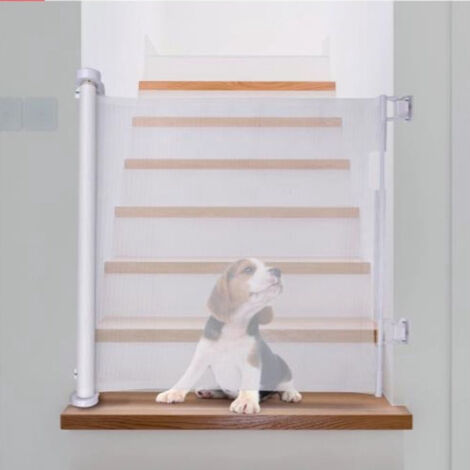 Cancelletto di sicurezza 76-104 cm, altezza 106 cm, con gattaiola integrata, montaggio senza fori o a vite, nero | Leroy Merlin
