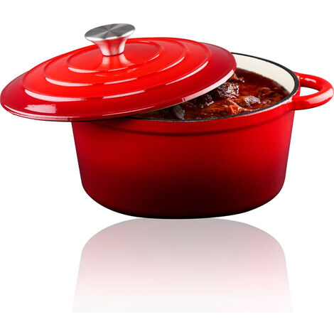 Casseruola Alpina Rosso Ferro Fuso 3,8 L Ø 24 x 11,8 cm (1/5)