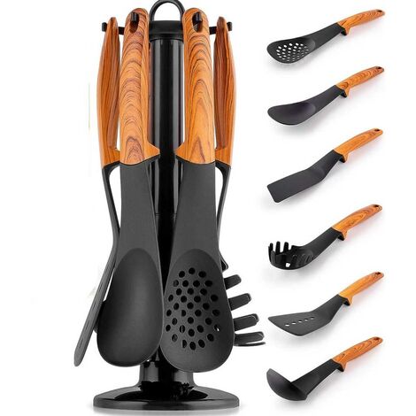 Cucchiaio da riso in silicone sospeso Mestolo da cucina Pentola antiaderente Fornello di riso elettrico Paletta da cucina con fori Articoli per la casa  15