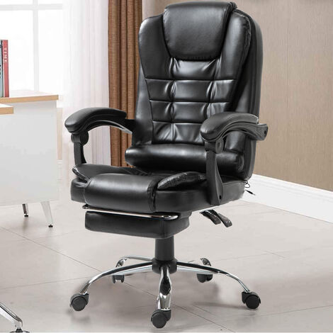 Poltrona Massaggiante USB Sedia Scrivania Ufficio Girevole