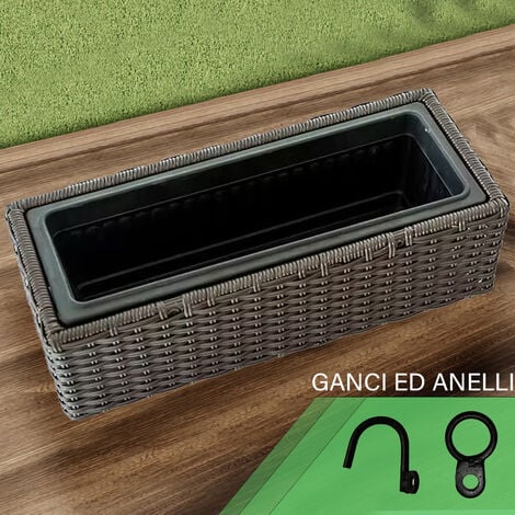 FIORIERA PER RINGHIERA, Fioriera Per Finestre, Fioriera Per Ringhiera Fioriera Per Finestre Fioriera Per 145962152249 - Foto 3