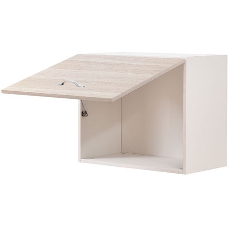 Pensile da Cucina Ribaltabile Muro Armadio Sospeso in Legno Parete Colore Olmo