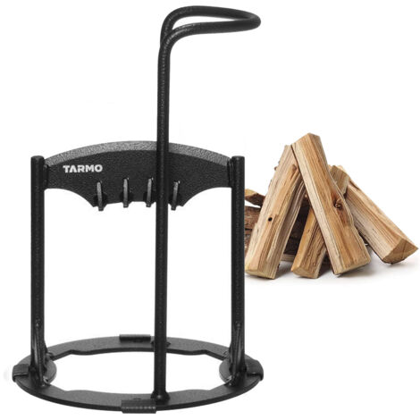 Spaccalegna Manuale Portatile - Con Supporto A Parete E 2 Manici - Foto 3