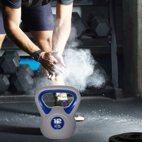Kettlebell In Cemento Con Manico - Palla Pesi Per Allenamento Forza E