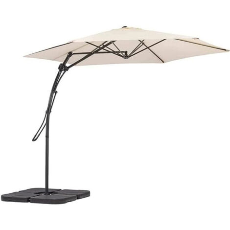 DecHome OM807188-DGRE Ombrellone da Giardino 3x3 mt in Alluminio Telo