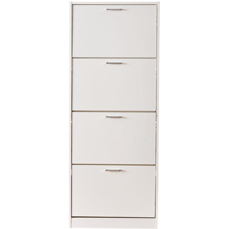 Aroktake Scarpiera In Metallo 4 Ripiani – Rustica, Per Ingresso E Corridoio (28x61x60 Cm) - 2