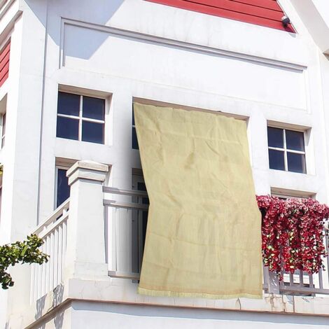 Tenda Da Sole A Caduta Per Esterno Balcone Casa Telo Ombra Modello Tinta Unita 145x250 Panna | Leroy Merlin