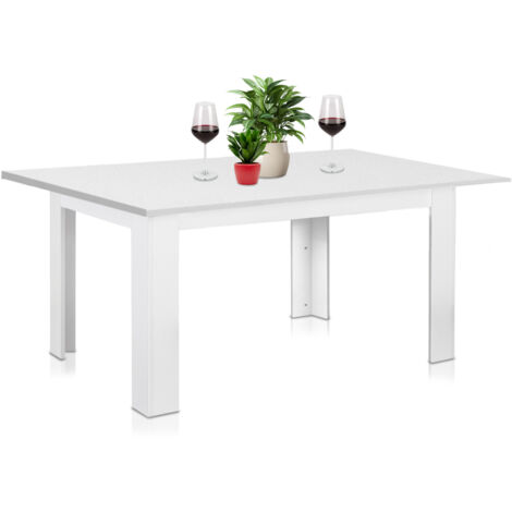 Tavolo Allungabile Cucina Sala Pranzo da 110 a 150x70x78 cm Bianco Estensibile