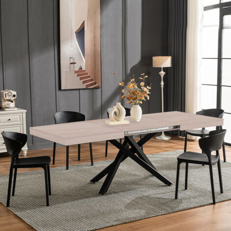 Tavolo da Pranzo Cucina Allungabile Estensibile 90 x 140 fino a 220 cm Olmo Perl