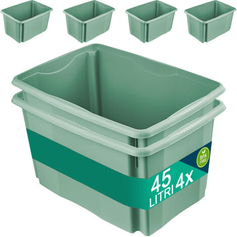 Pratica Scatola Portaoggetti Set Astuccio Organizer Plastica Ispessita Trasparen