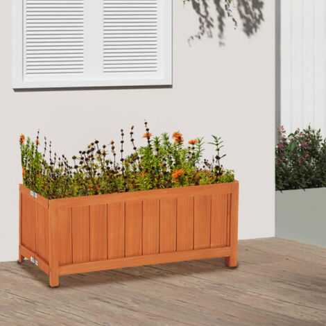Fioriera In Legno Pieghevole Vaso Per Fiori E Piante Esterno Giardino 70x30x25cm 85914573