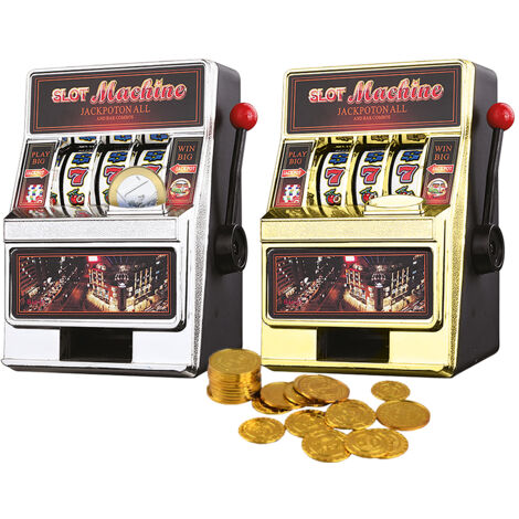 Salvadanaio Slot Machine con Leva Stile Las Vegas Gioco Arcade Idea Regalo (1/4)