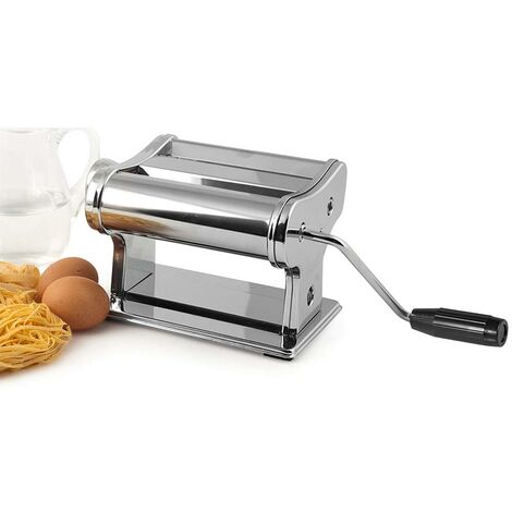 Macchina Per Pasta Manuale In Acciaio Inox – Sfogliatrice Per Pasta Fresca, Spessore Regolabile 0,5-5 Mm, Colore Rosso