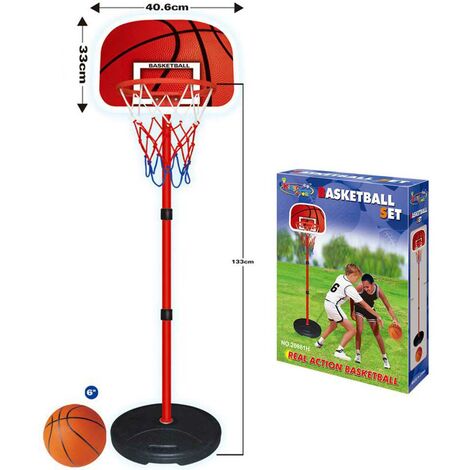 HOMCOM Canestro Basket per Bambini Altezza Regolabile 133-162cm | Aosom