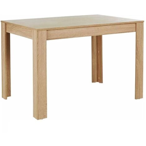 Tavolo da Pranzo Cucina Rettangolare Moderno in Legno MDF 120x80x74cm Acero