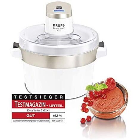 Macchina per Gelato 1.6 Litri Gelatiera con Display e 2 Coperchi 6W Mescolatore