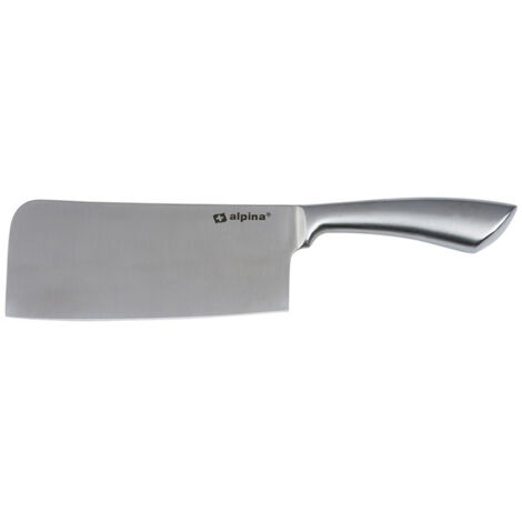 alpina Mannaia Macellaio, Coltello per Carne da Cucina, Acciaio Inox Silver, 31 cm