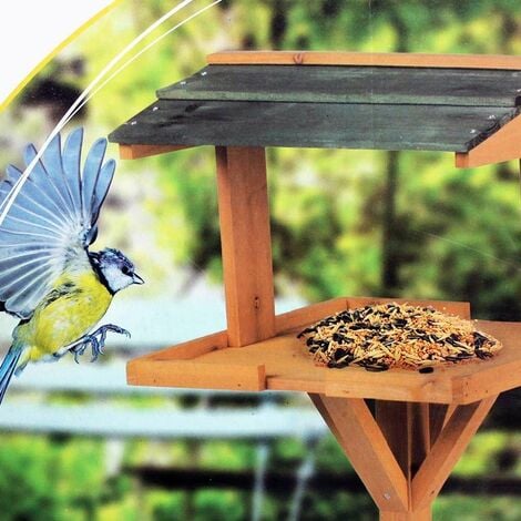 Casetta Mangiatoia per Uccelli da Giardino Bird House in Legno
