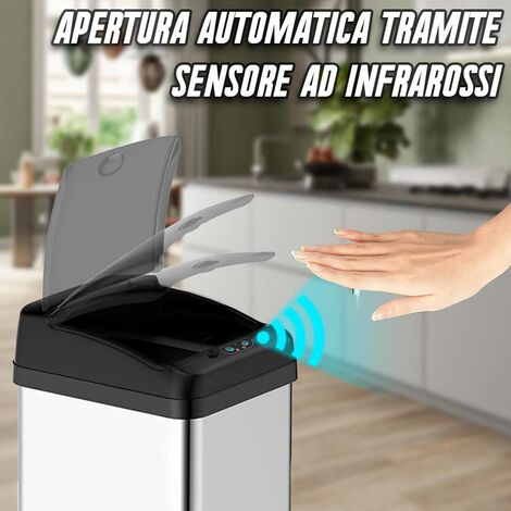 Pattumiera intelligente con sensore di movimento automatico bidone della  spazzatura per il bucato del soggiorno - AliExpress