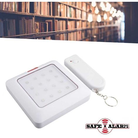 Lampada A 16 Led Con Telecomando Luce Emergenza Armadi Corridoi Safe Alarm