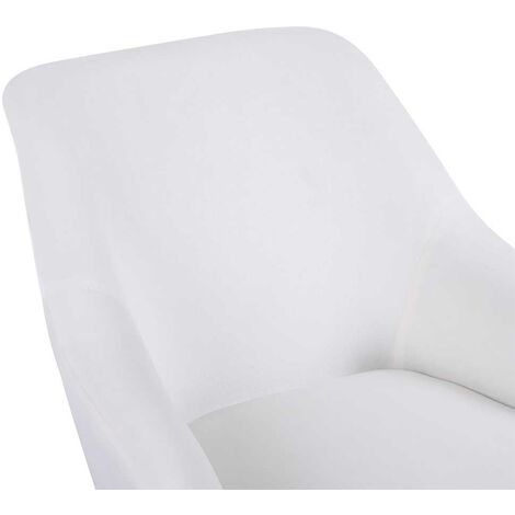 Poltrona A Dondolo BAKAJI In Tessuto Grigio - Struttura Legno, Piedi Metallo, Design Scandinavo, 90x70x95 Cm - Foto 11