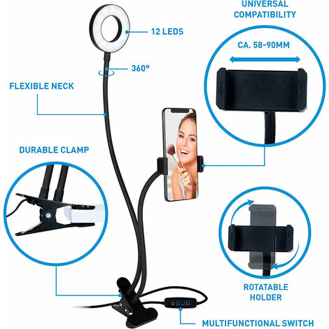SCHWAIGER Luce LED Per Barbecue A Morsetto - 3 Faretti Regolabili, Resistente Al Calore, Con Batterie - Foto 11