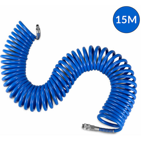 Tubo Aria Compressa 15m Spiralato - Raccordo Rapido, Anti-Vibrazioni - Foto 5