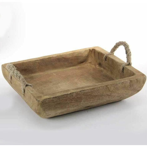 Vassoio Portata 50x25cm Vassoio Centrotavola In Legno GICOS