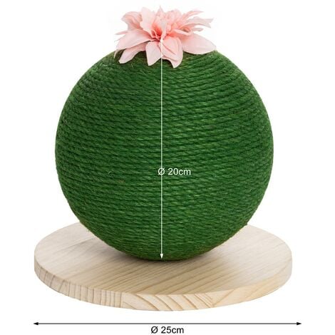 Tiragraffi Graffiatoio Forma Palla Sfera per Gatti Animali Felini