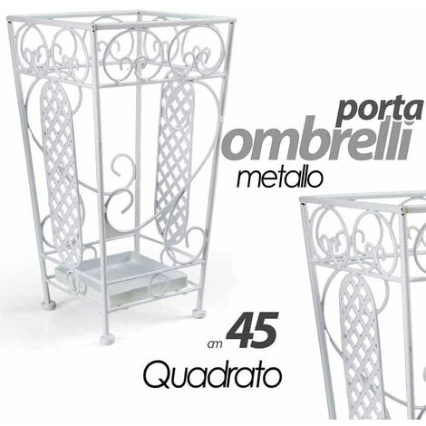 Portaombrelli In Ferro Con Vassoio - 21 Fori E 24 Ganci Per Ingresso O Ufficio - Foto 4