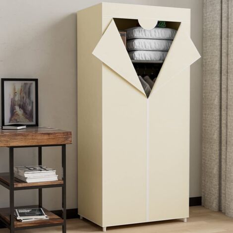 Armadi Cabine Guardaroba Con Appendiabiti In Acciaio E Tessuto - Foto 5