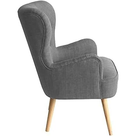 Poltrona BAKAJI In Velluto - Grigio, Gambe Oro, Schienale Trapuntato, 81x77x84 Cm, Moderna E Comfortevole - Foto 7