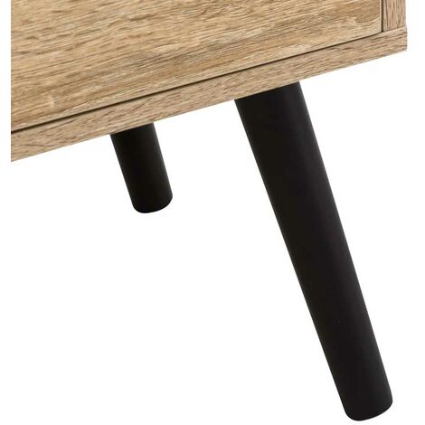 vidaXL Comodino marrone 33,5 x 36 x 70 cm Legno massello