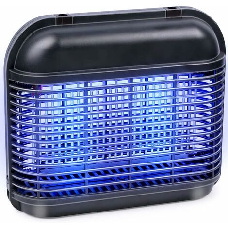 YISSVIC Lampada Antizanzare Elettrica 4200V Trappola per Zanzare UV con Luce LED, Impermeabile IPX4 per Interno ed Esterno, con Gancio e Spazzola per Pulizia