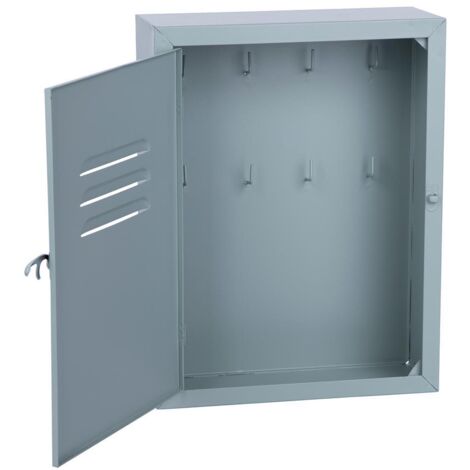 Cassetta Portachiavi Magnetica 80x30 Cm Con Vetro - 50 Ganci, Nera