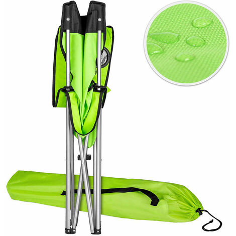 Sedia Da Campeggio Pieghevole Fino A 150 Kg Khaki Con Portabicchieri, Inclusa Borsa Di Trasporto HAUKI - Foto 13