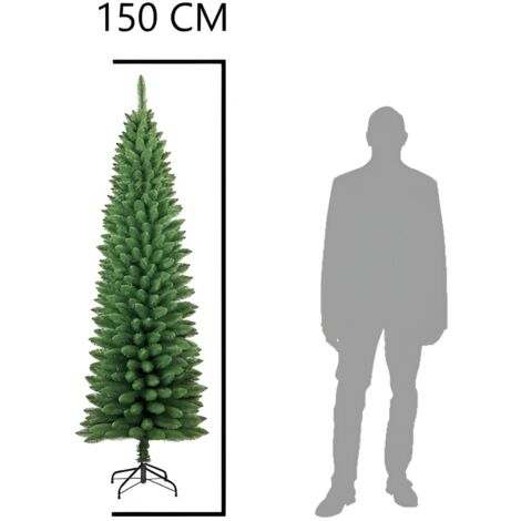 Albero Di Natale Artificiale Flora Silvestre 180 Cm - Super Folto, 326 Rami, Base A Croce, Colore Verde