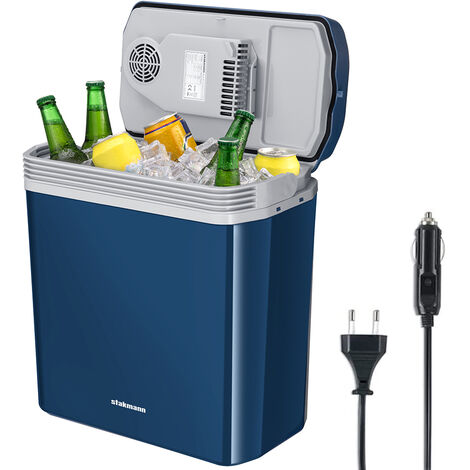 Frigorifero Elettrico Portatile 24 Litri Caldo e Freddo Blu con Spina 230V e 12V