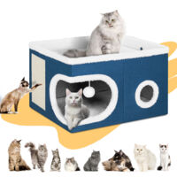 Cuccia Per Gatti Froadp Con Tiragraffi – 55,3x40,5x46 Cm, In Plastica, Per Interni Ed Esterni